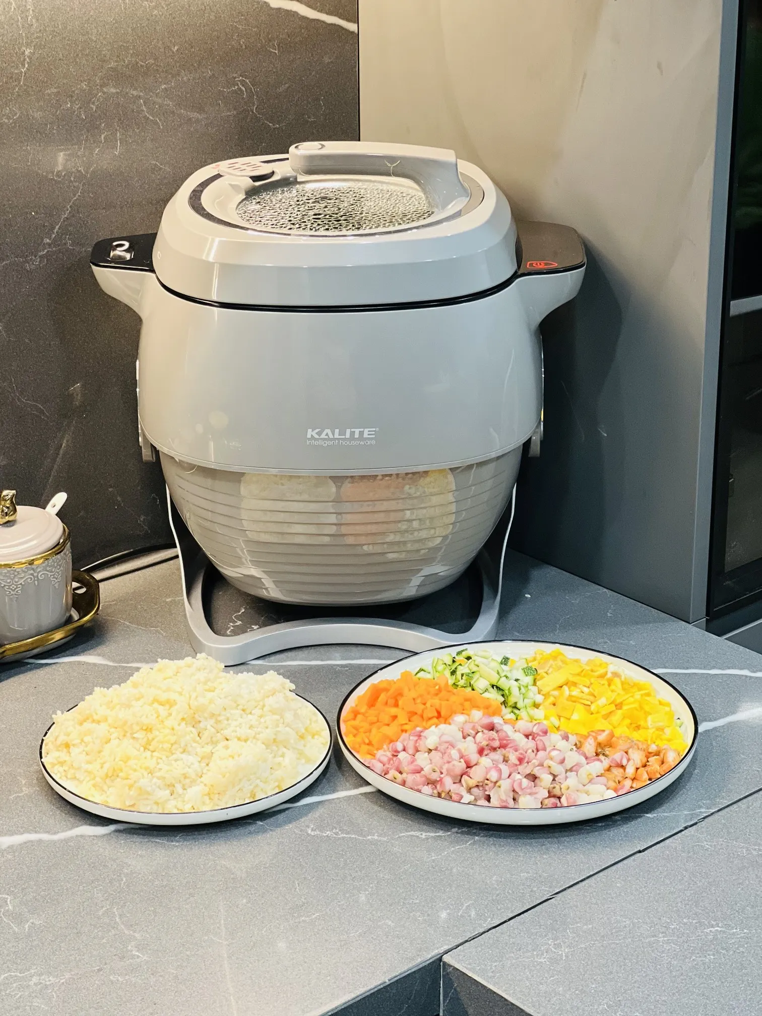Nguyên liệu làm cơm rang thập cẩm