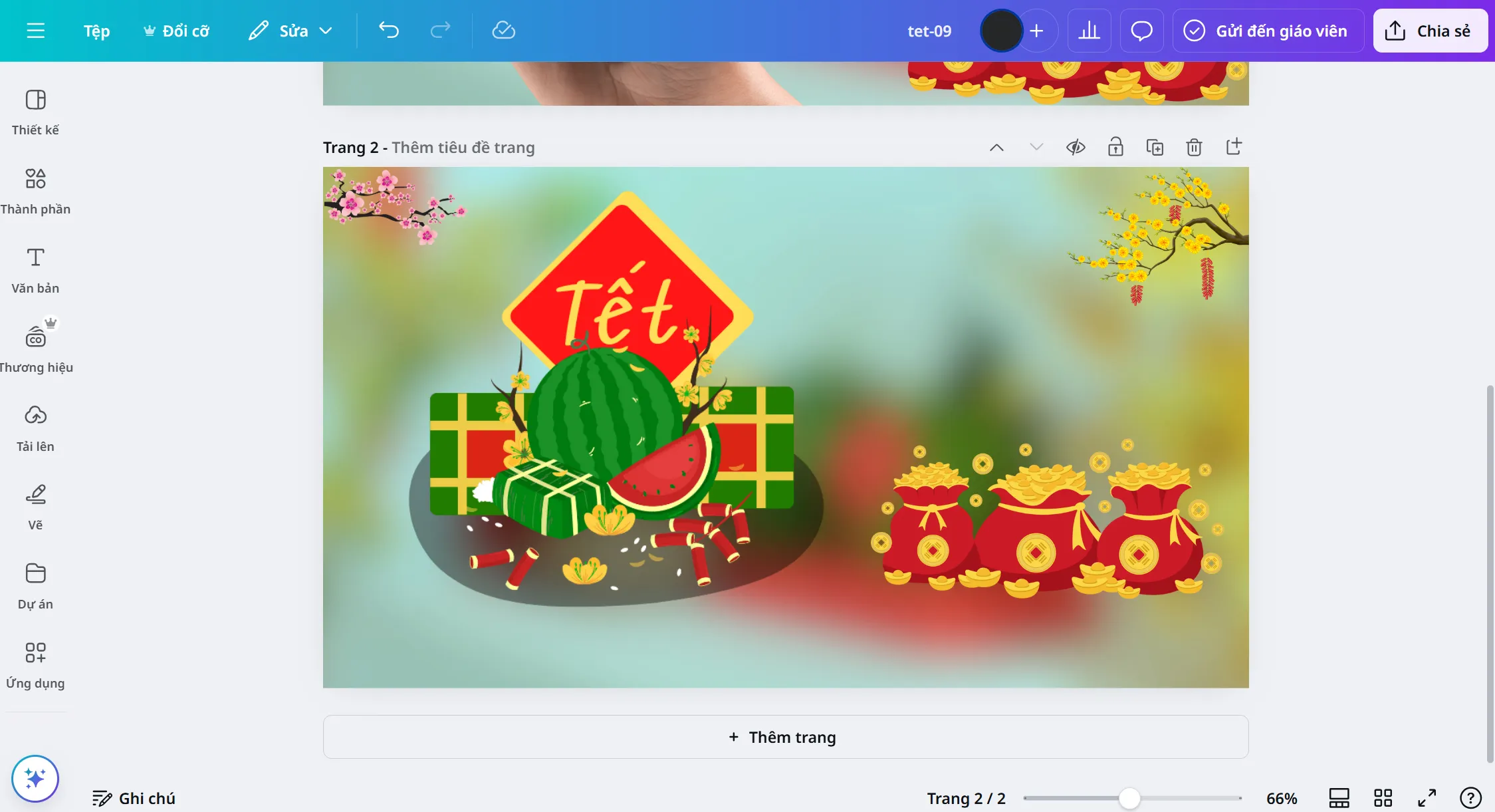 Mục Ứng dụng trong giao diện Canva