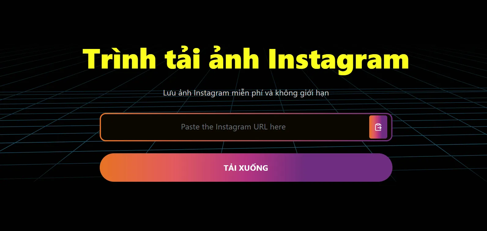 Dán liên kết vào IG1S để tải ảnh Instagram