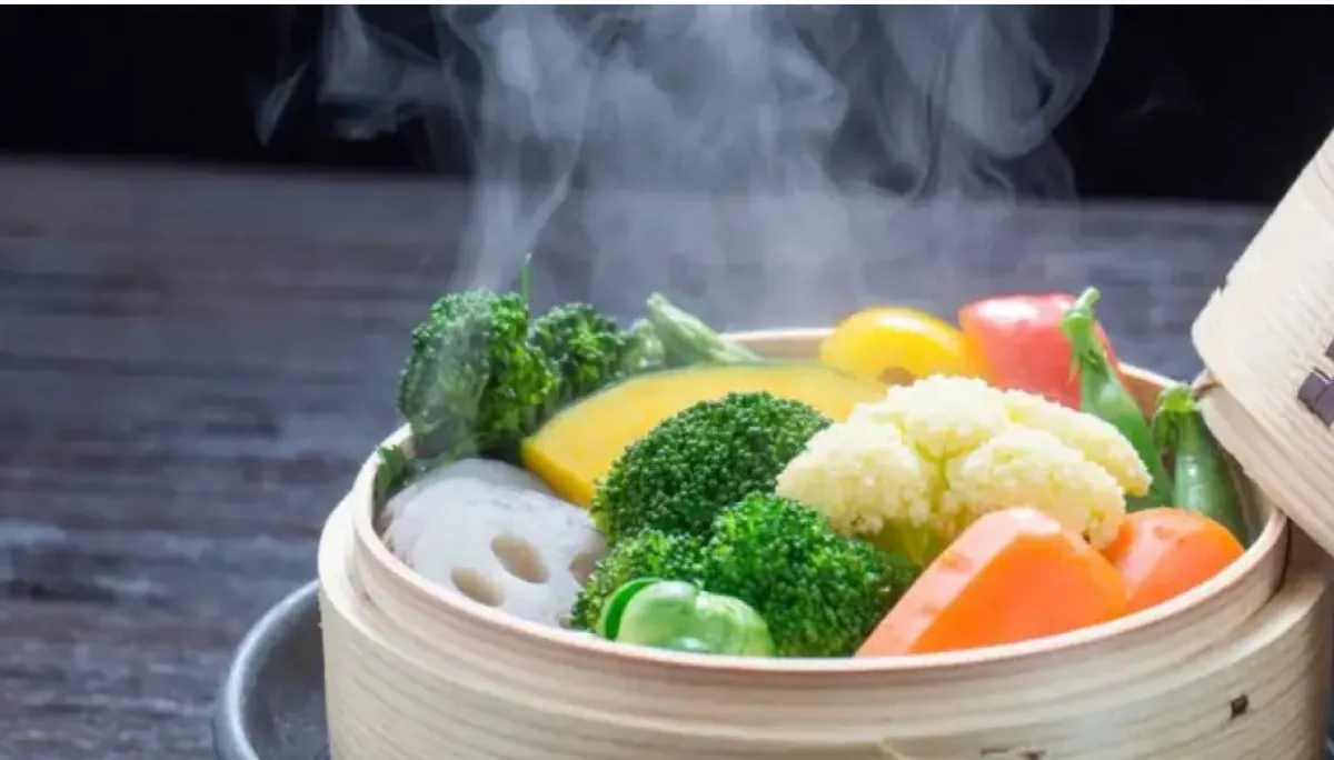 Hấp rau củ với nồi chiên hơi nước Kalite Steam Star