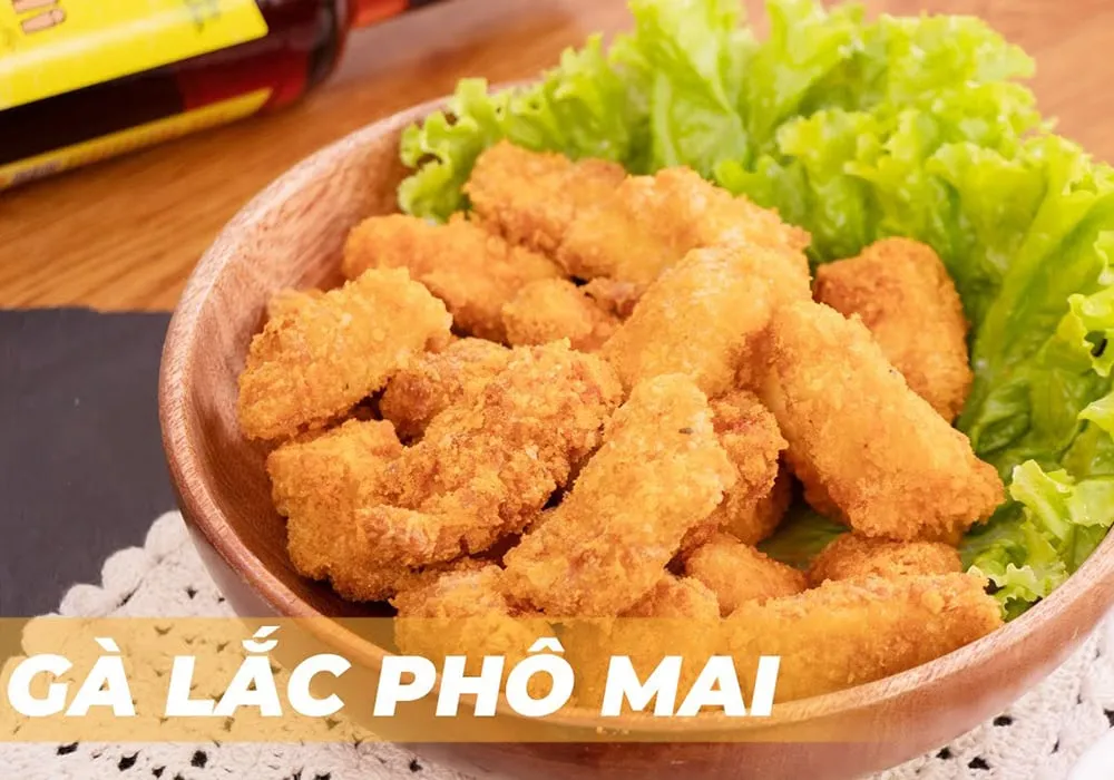 Cánh gà chiên lắc phô mai thơm béo
