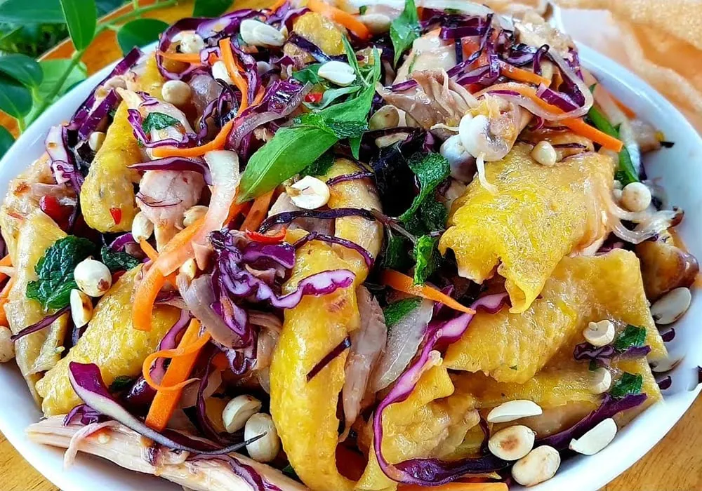 Gỏi gà bắp cải tươi ngon