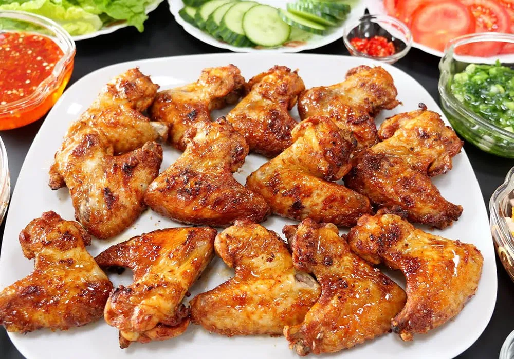 Gà nướng vàng ươm thơm phức